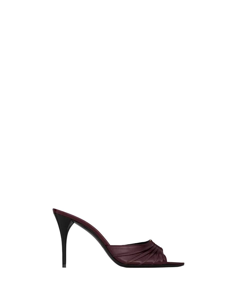 Babylone mules in smooth leather-SAINT LAURENT-Verso