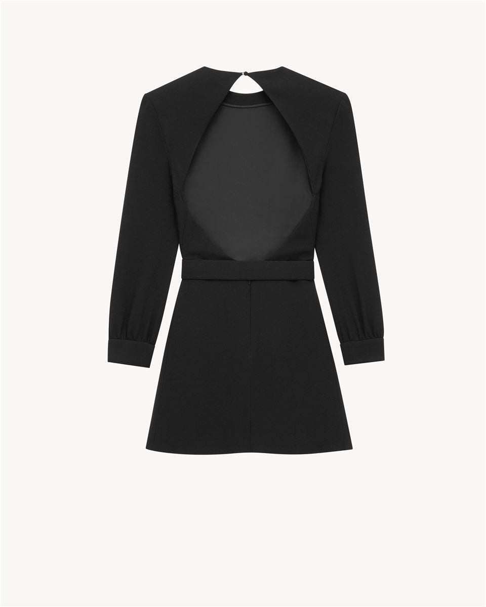 BACKLESS MINI DRESS-SAINT LAURENT-Verso