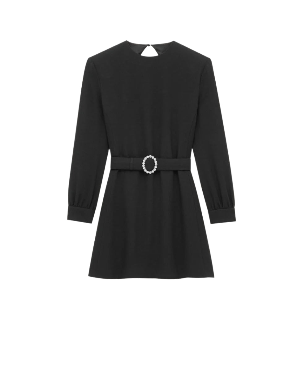 BACKLESS MINI DRESS-SAINT LAURENT-Verso
