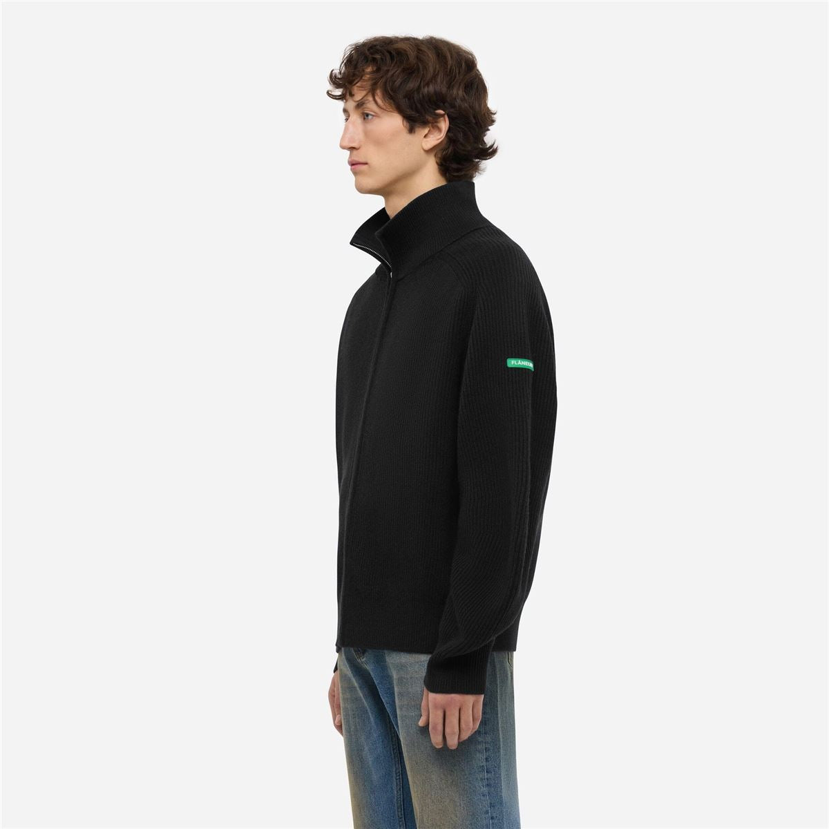 badge knit cardigan-FLANEUR-Verso