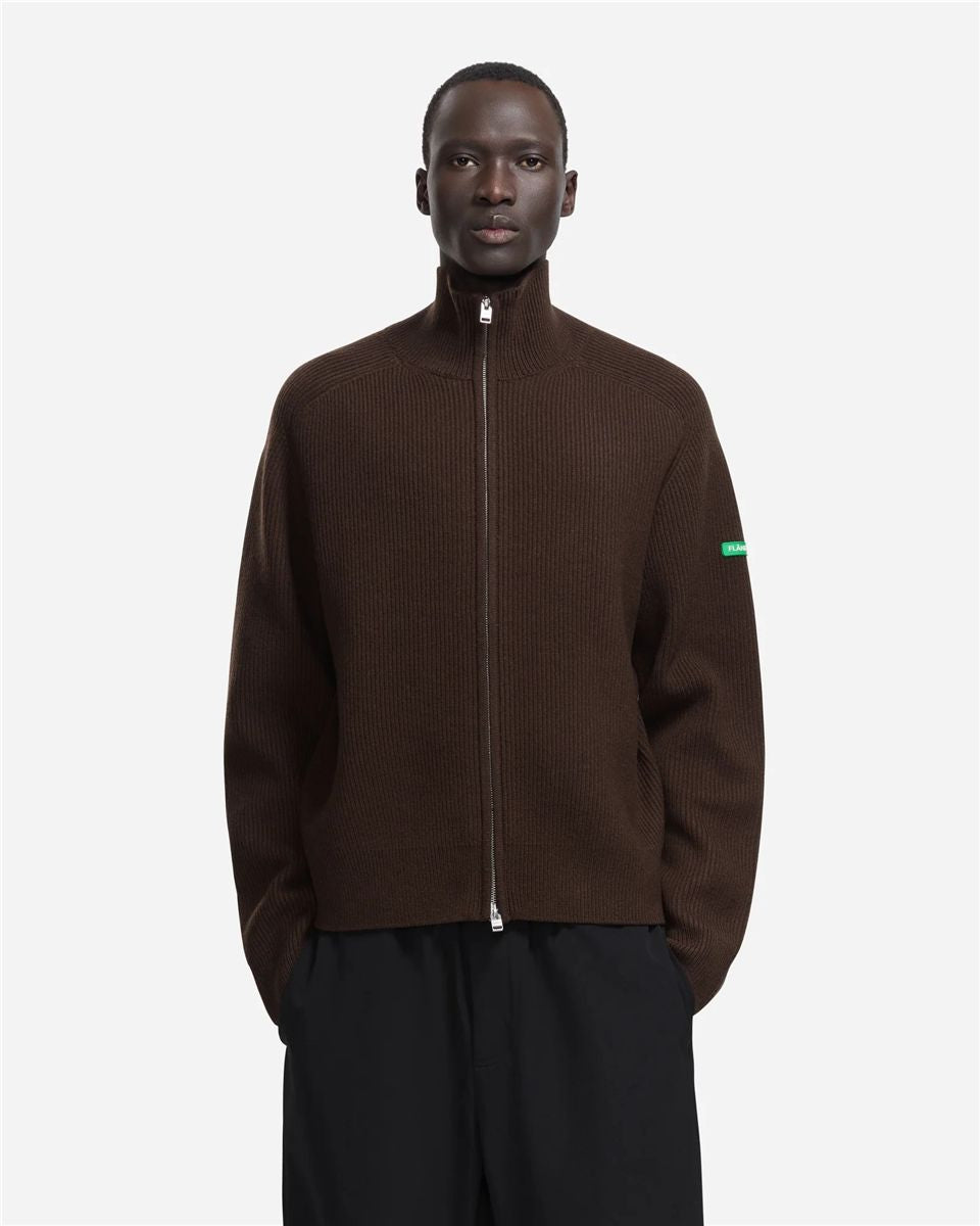 Badge knit cardigan-FLÂNEUR-Verso