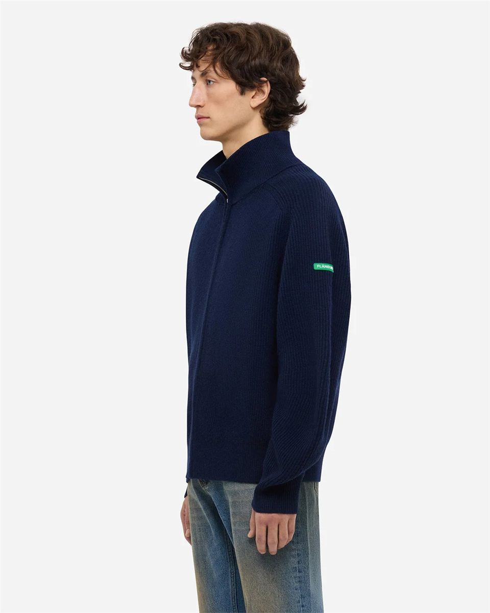 Badge knit cardigan-FLÂNEUR-Verso