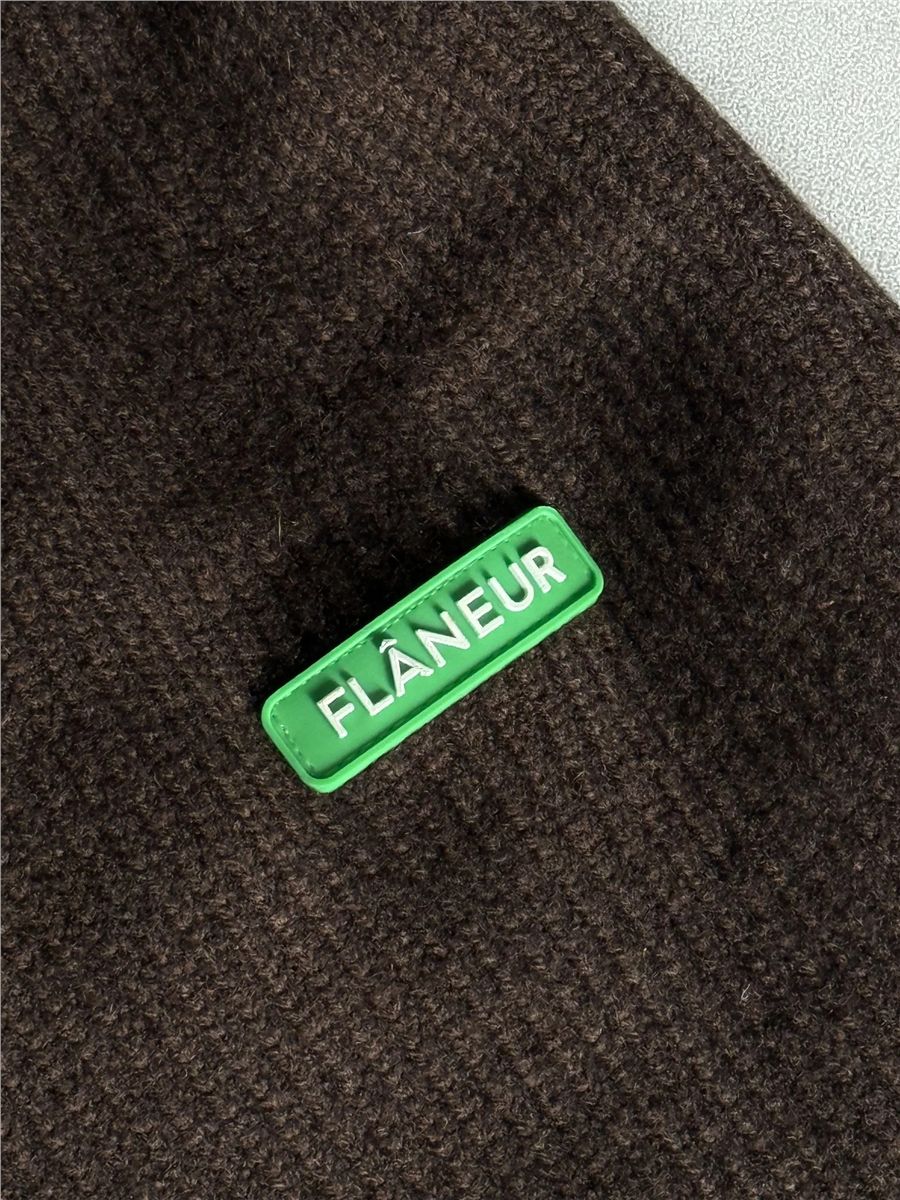 Badge knit cardigan-FLÂNEUR-Verso