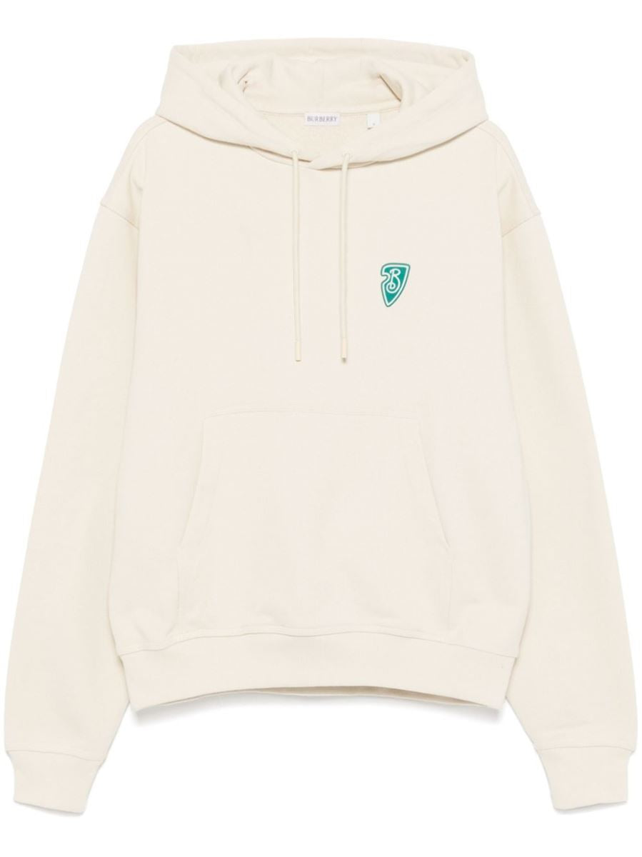 B SHIELD LOGO-PRINT HOODIE -  BURBERRY -  Verso