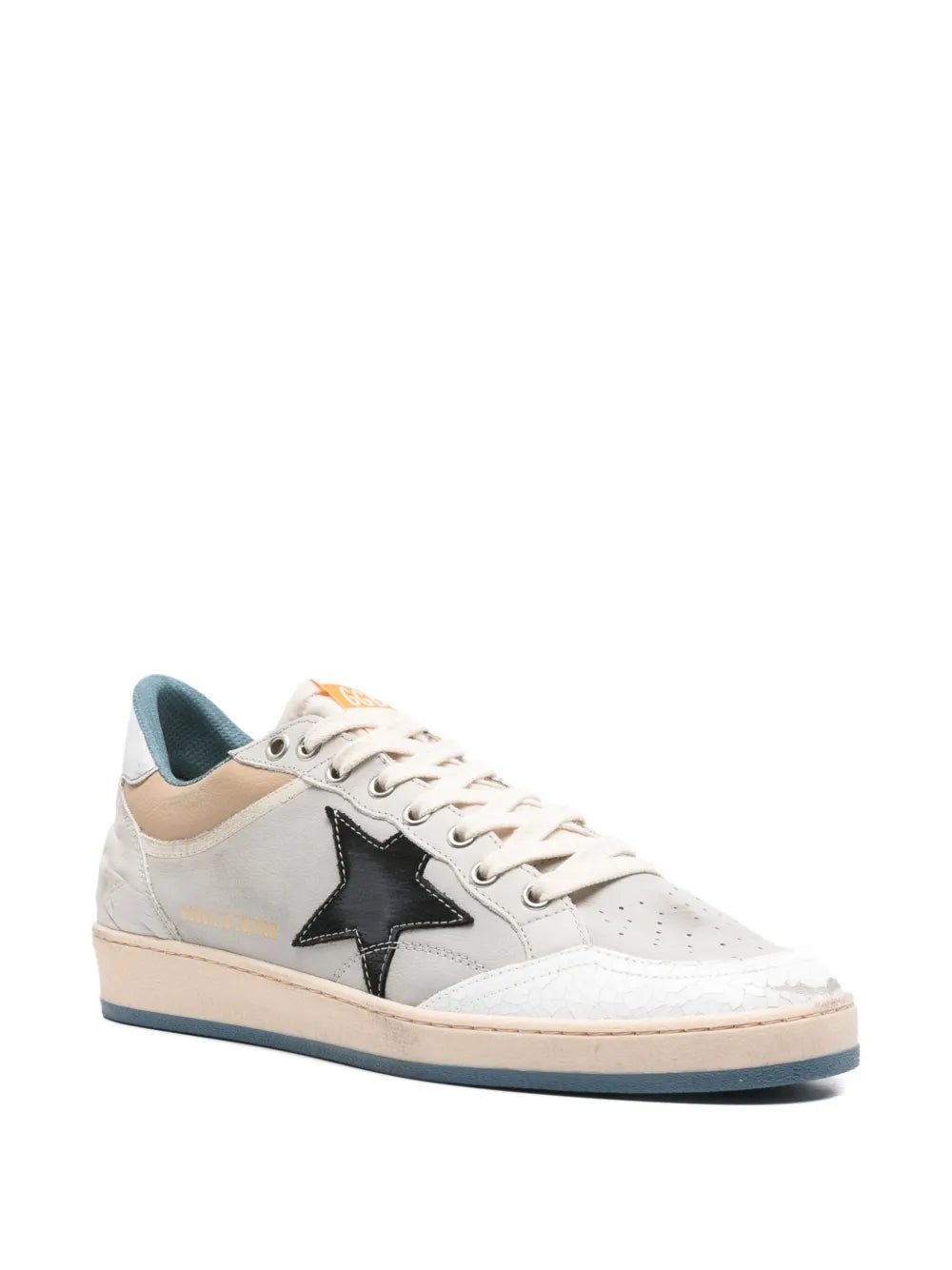 Ball star leather sneakers-GOLDEN GOOSE-Verso