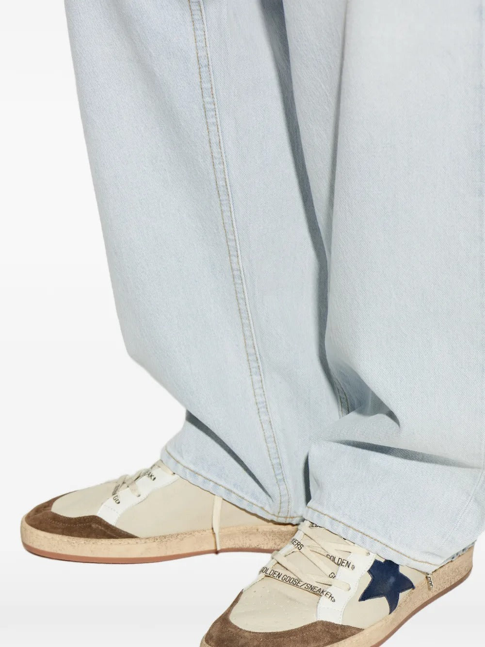 Ball star star-patch sneakers-GOLDEN GOOSE-Verso
