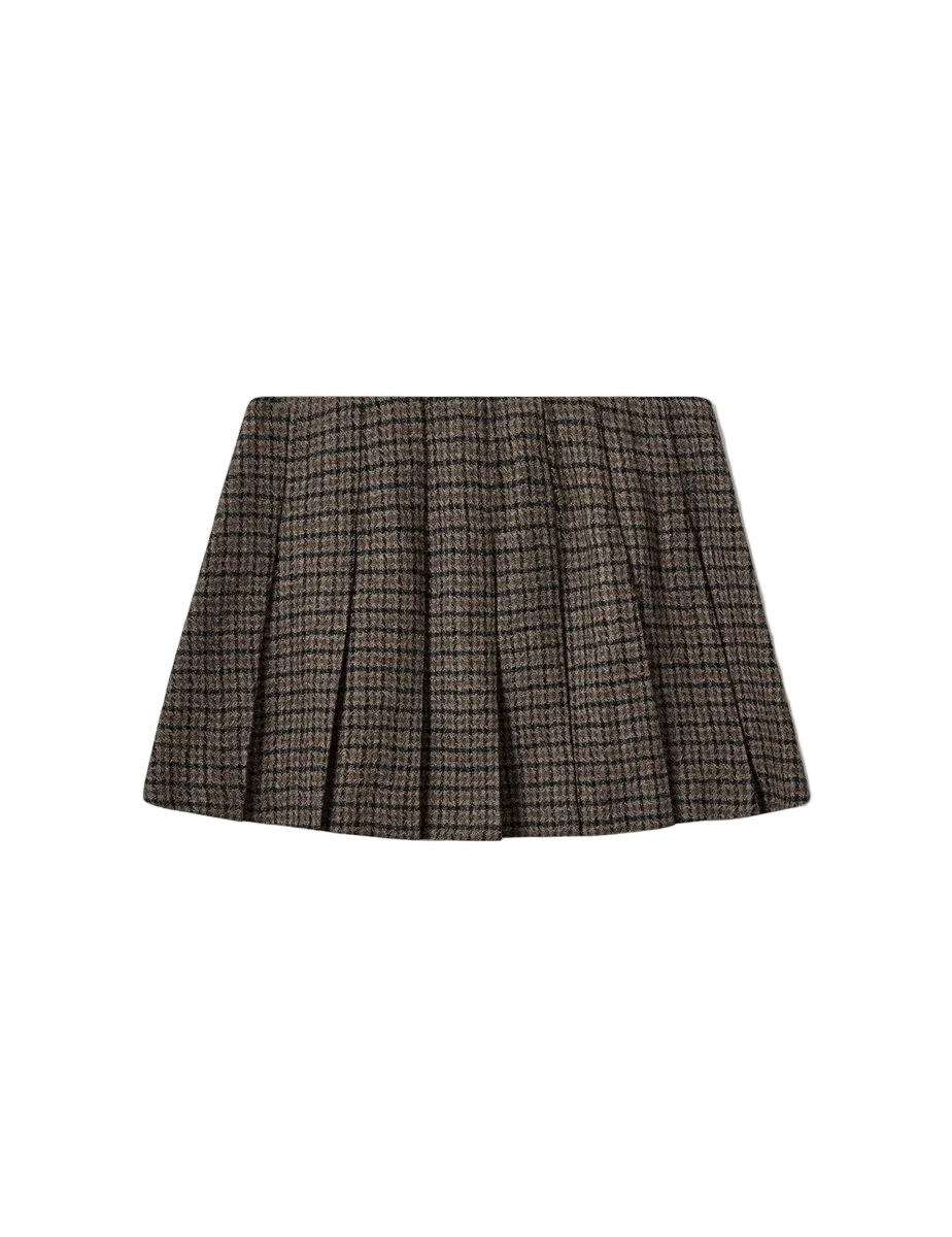Balmoral tennis skirt brown/black check-THE GARMENT-310733-6-Verso