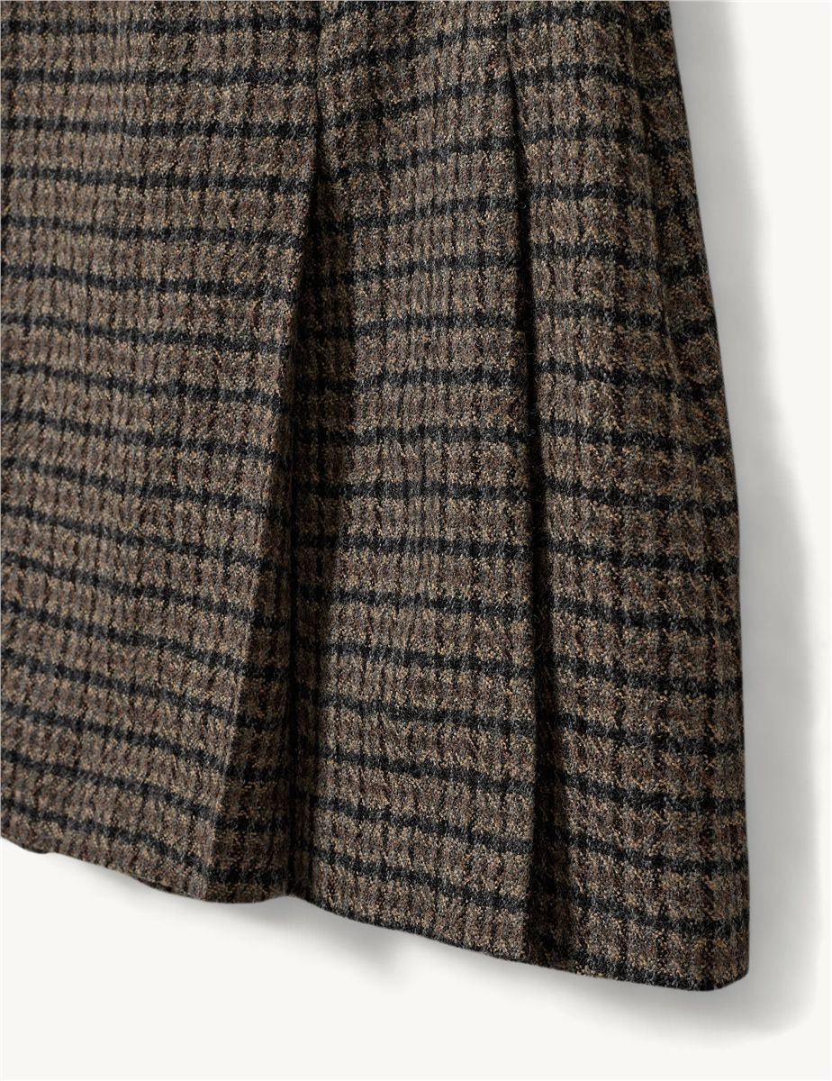Balmoral tennis skirt brown/black check-THE GARMENT-Verso