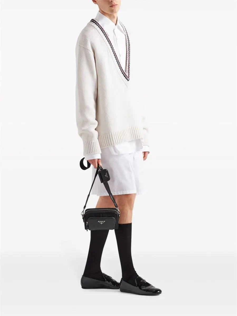 BANDOLERA TRIANGLE-LOGO MESSENGER BAG PRADA