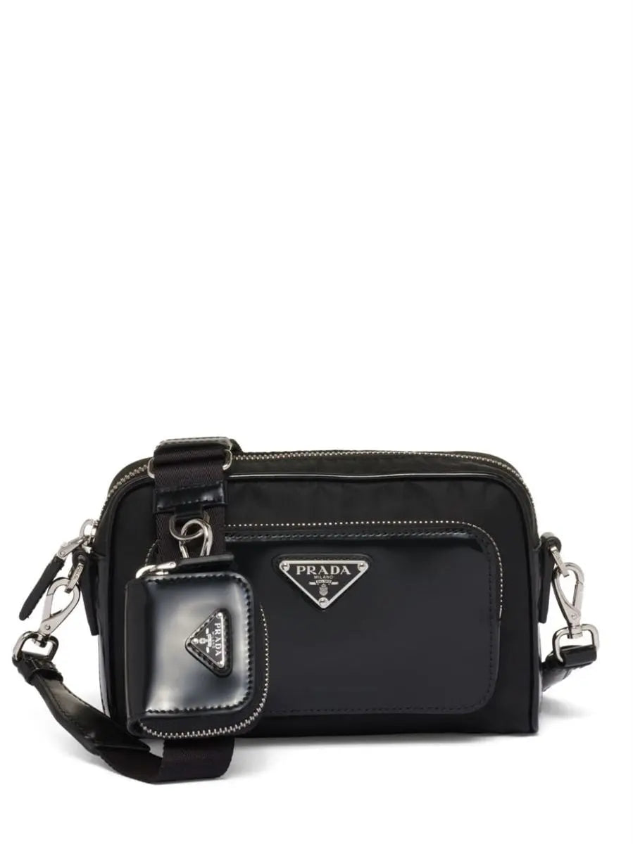 Bandolera triangle-logo messenger bag