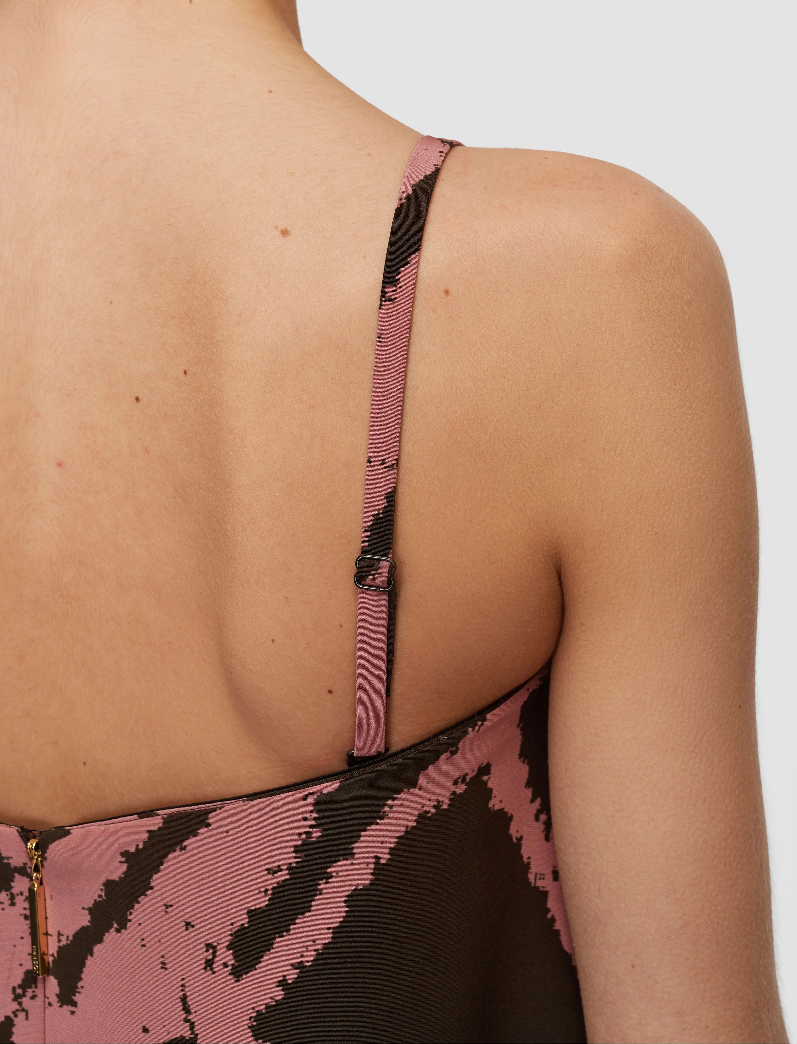 Banna satin twill strapless dress-JOSEPH-Verso