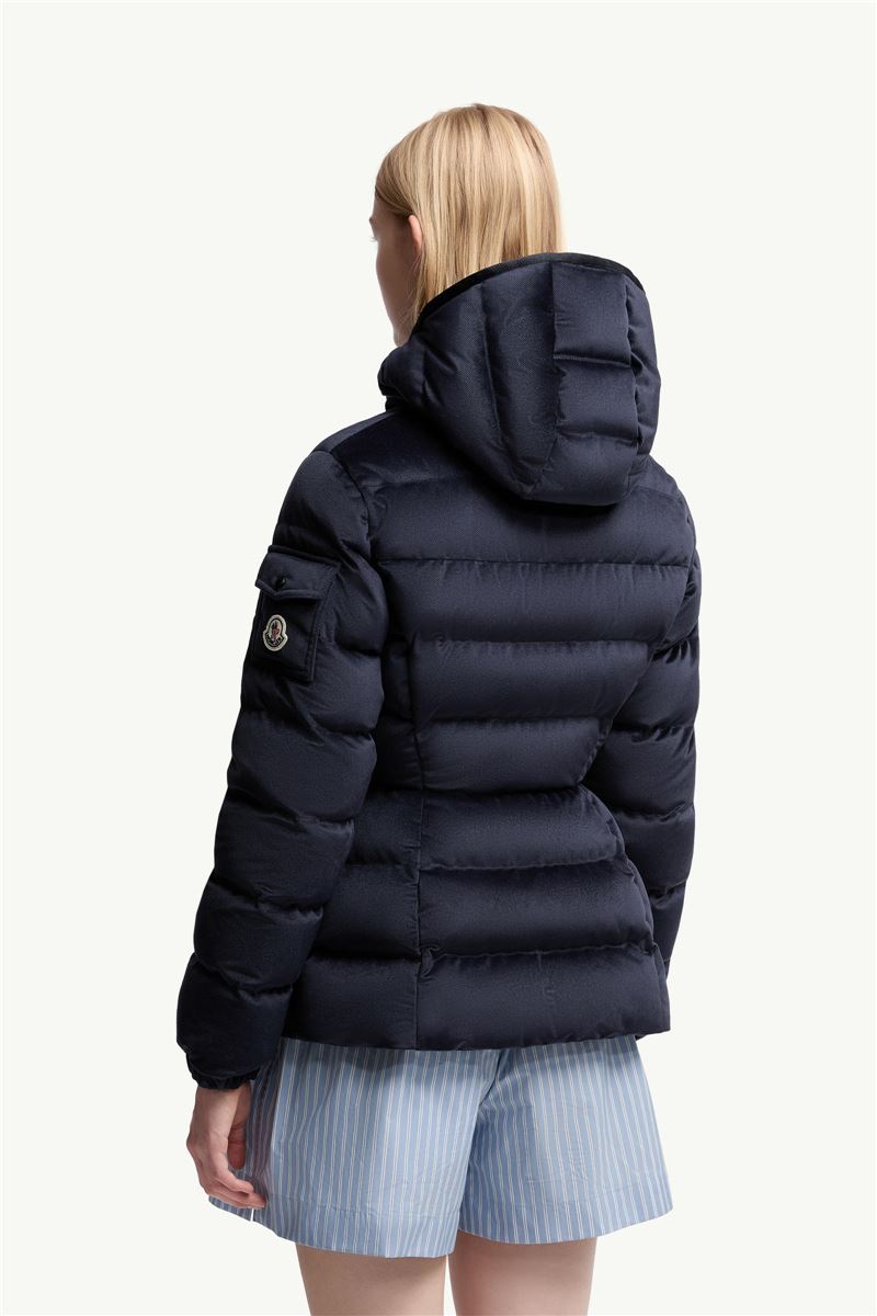 BARANTE HOODED VELOUR SHORT DOWN JACKET-MONCLER-Verso