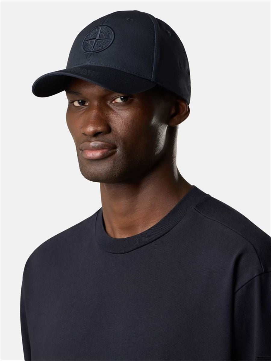 Baseball cap with compass embroidery-STONE ISLAND-Verso