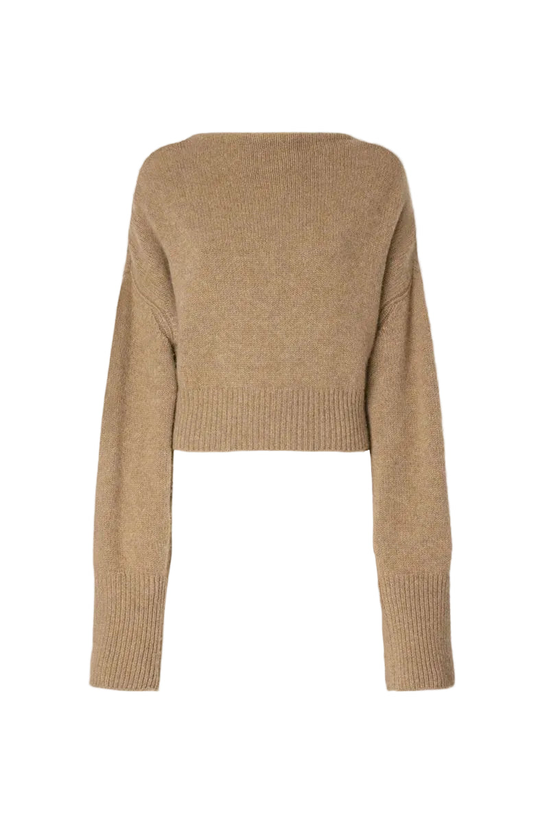 Pure cashmere sweater with back bow detail-ERMANNO SCERVINO-312976-40-Verso