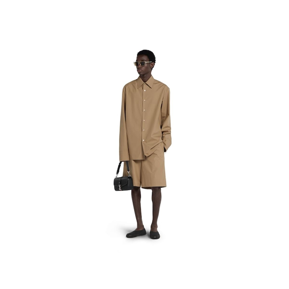 EMBOSSED COTTON POPLIN SHIRT - GUCCI - Verso