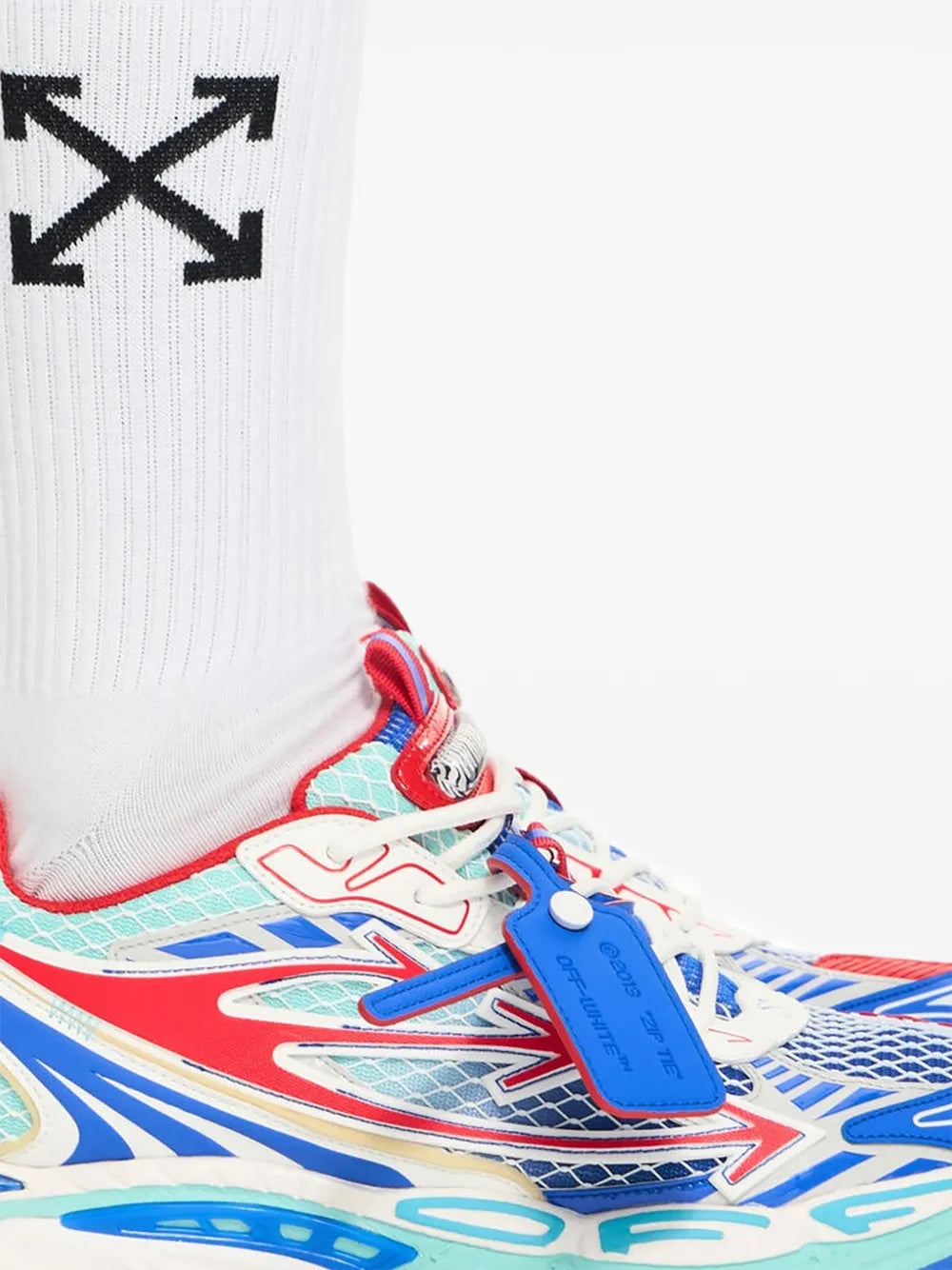 Be right back fishnet arrow sneakers-OFF-WHITE-Verso