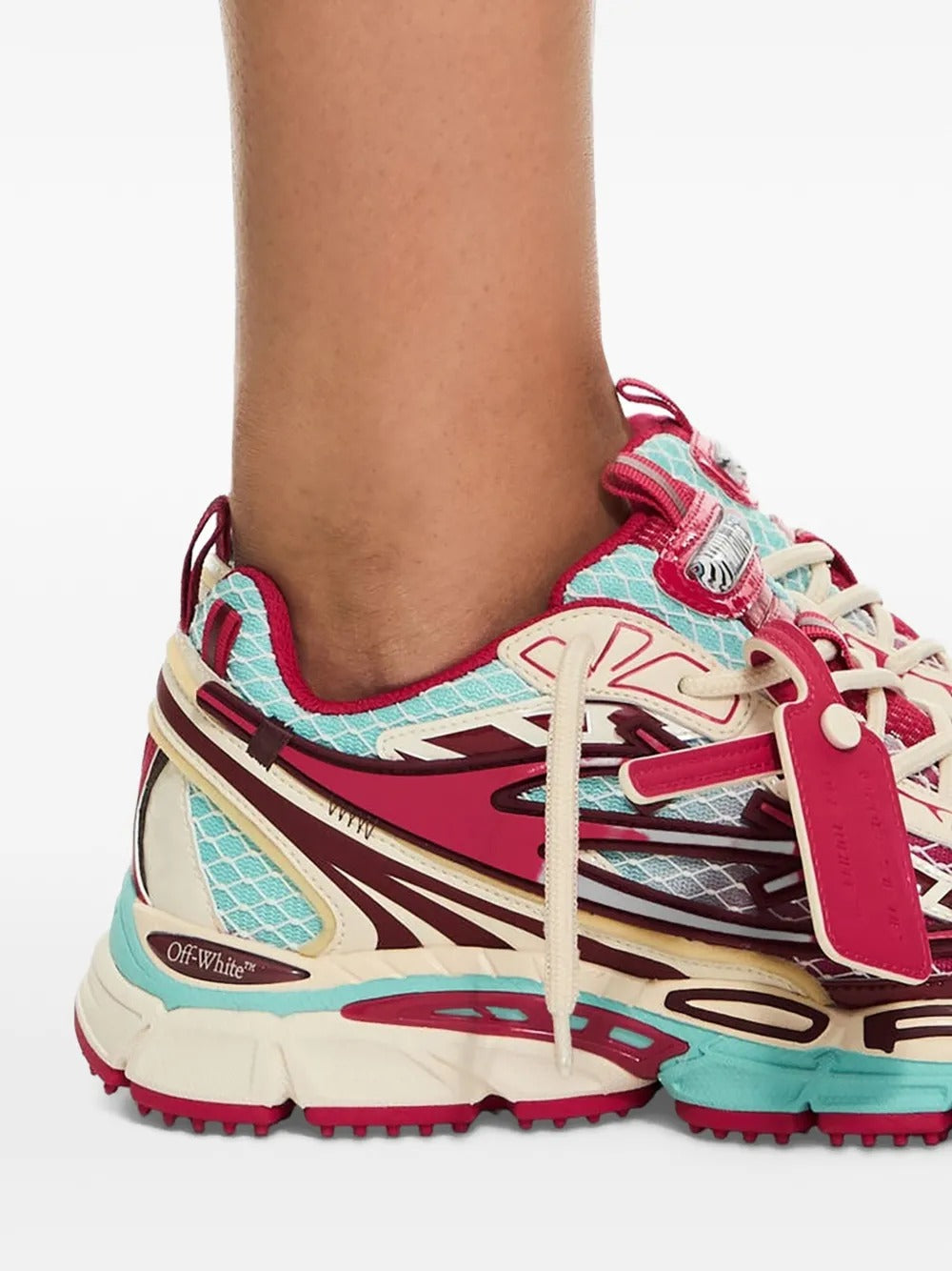 Be right back fishnet sneakers-OFF-WHITE-Verso