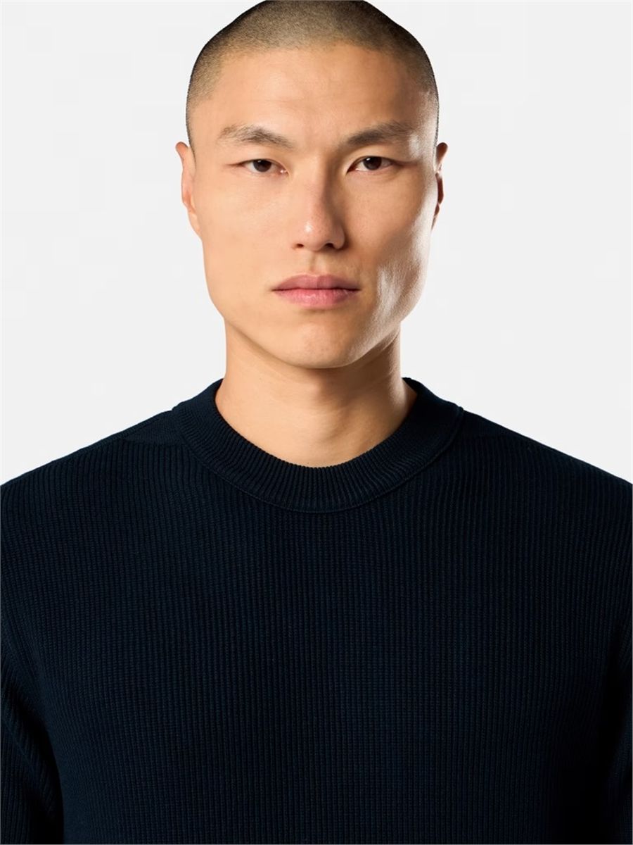 Regular-fit crewneck jumper