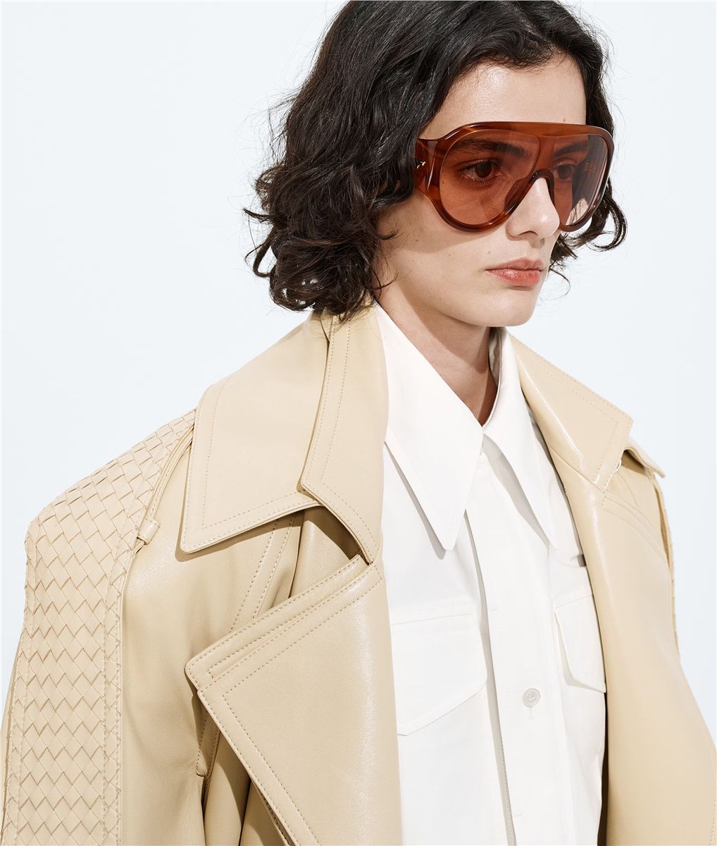 Scudo Shield Sunglasses-BOTTEGA VENETA-Verso