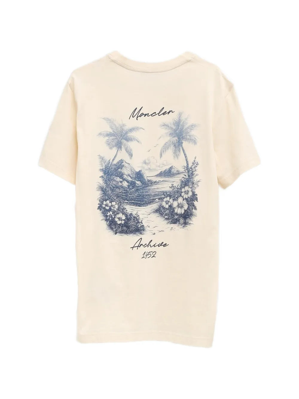 Beach printed t-shirt-MONCLER-Verso
