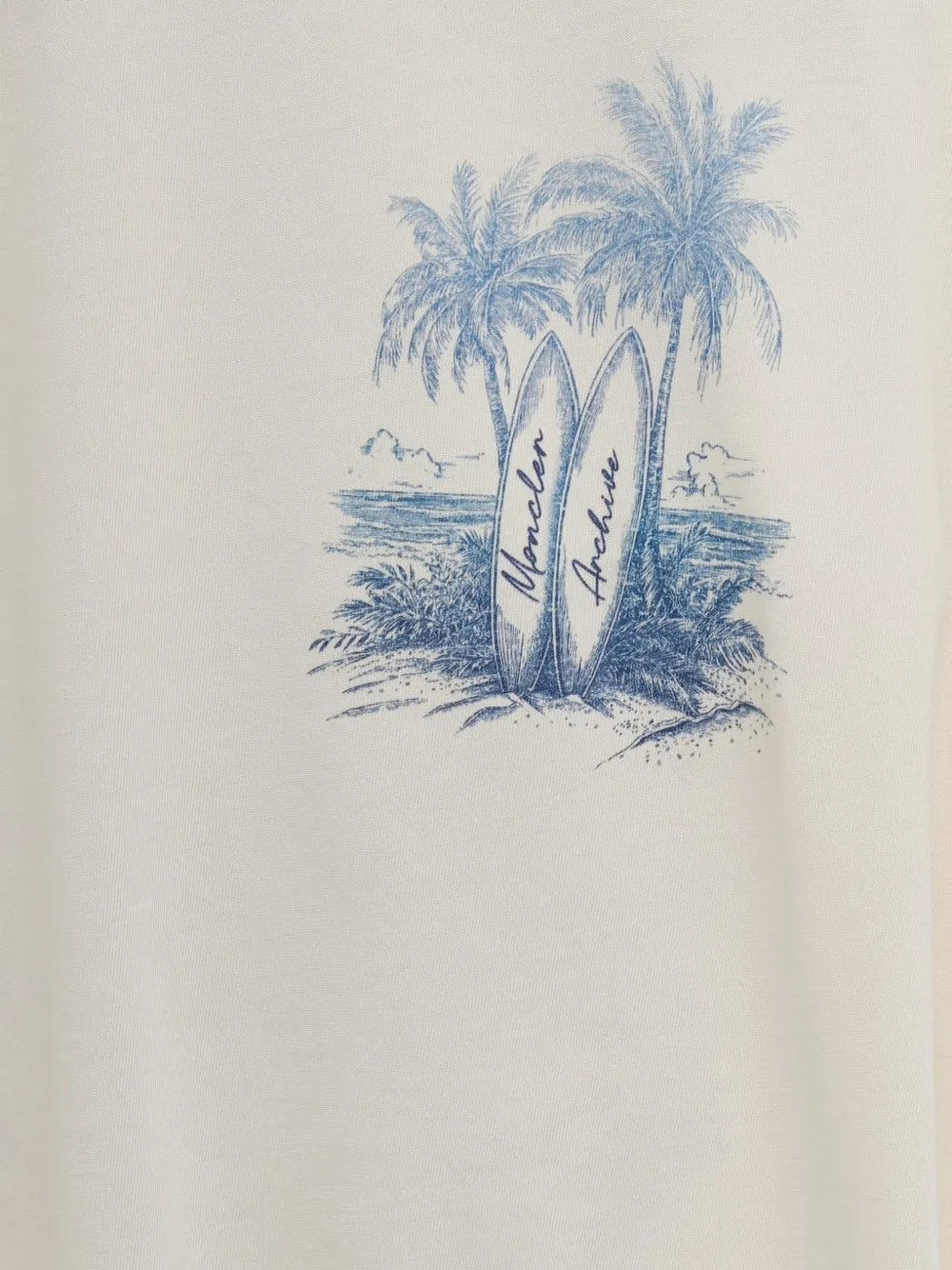 Beach printed t-shirt-MONCLER-Verso