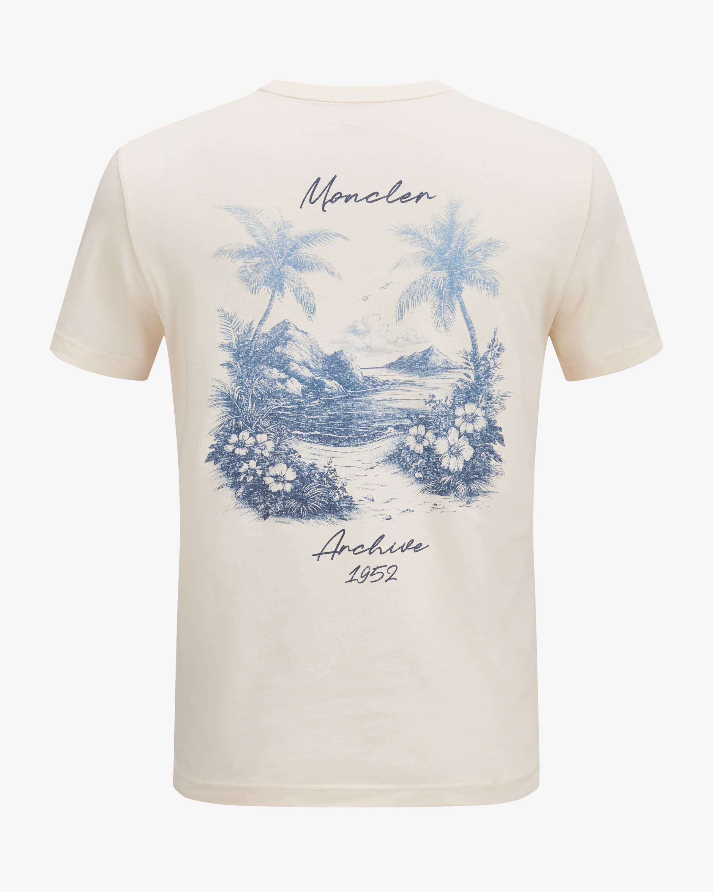 Beach Printed T-shirt-MONCLER-Verso