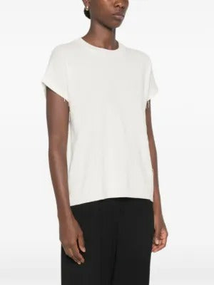 Bead-embellished short-sleeve sweater-FABIANA FILIPPI-Verso