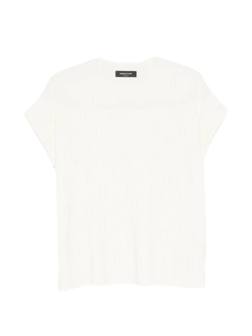 Bead-Embellished Short-Sleeve Sweater-FABIANA FILIPPI-313028-S-Verso