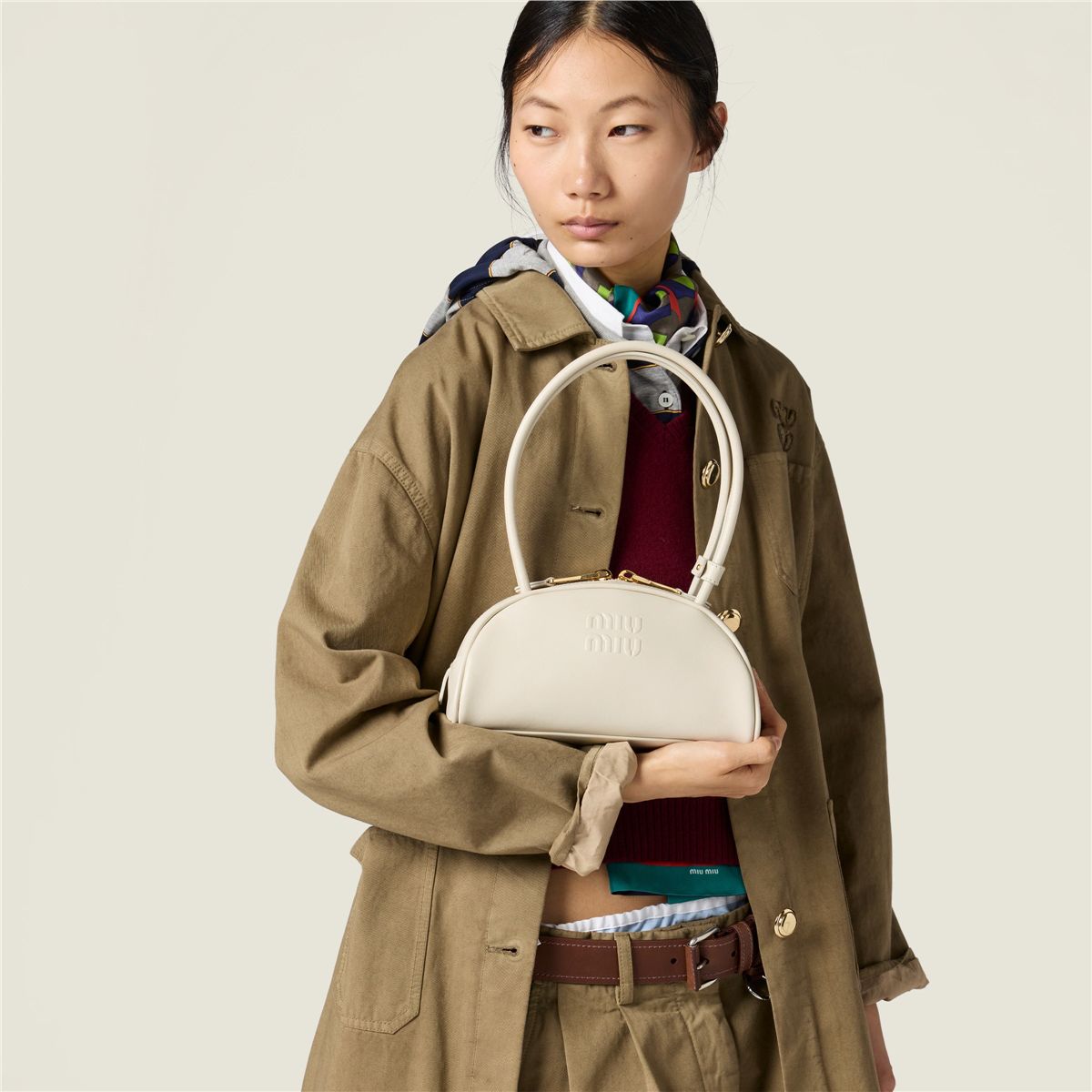 Beau leather bag-MIU MIU-Verso
