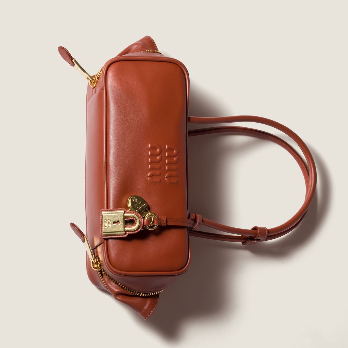 beau leather bag-MIU MIU-Verso