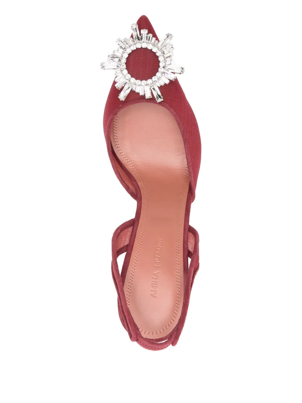 95mm Begum Embellished Slingback Pumps-AMINA MUADDI-Verso