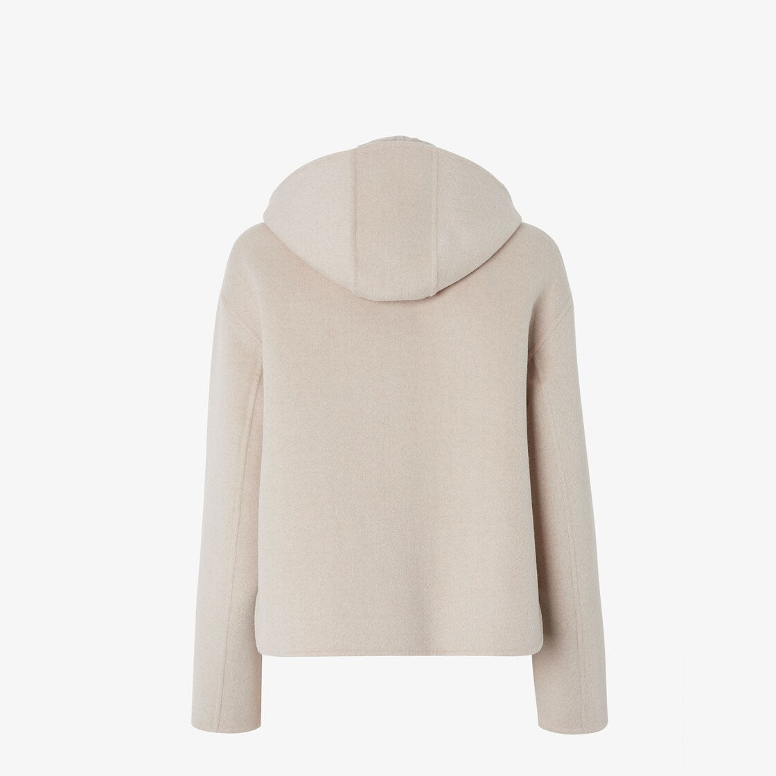 Beige Double-sided Wool Jacket-FENDI-Verso