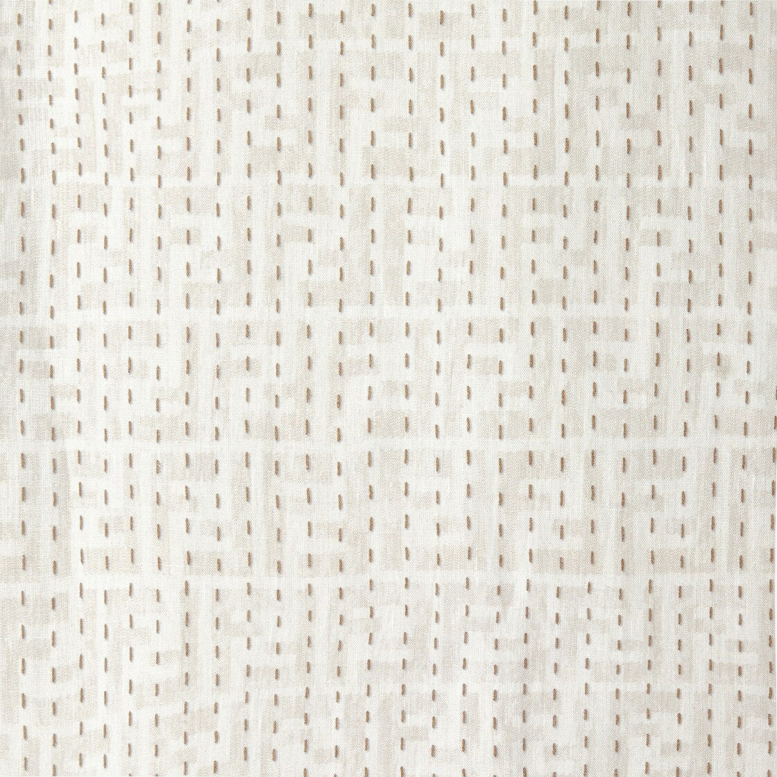 Beige ff linen shirt with topstitching-FENDI-Verso