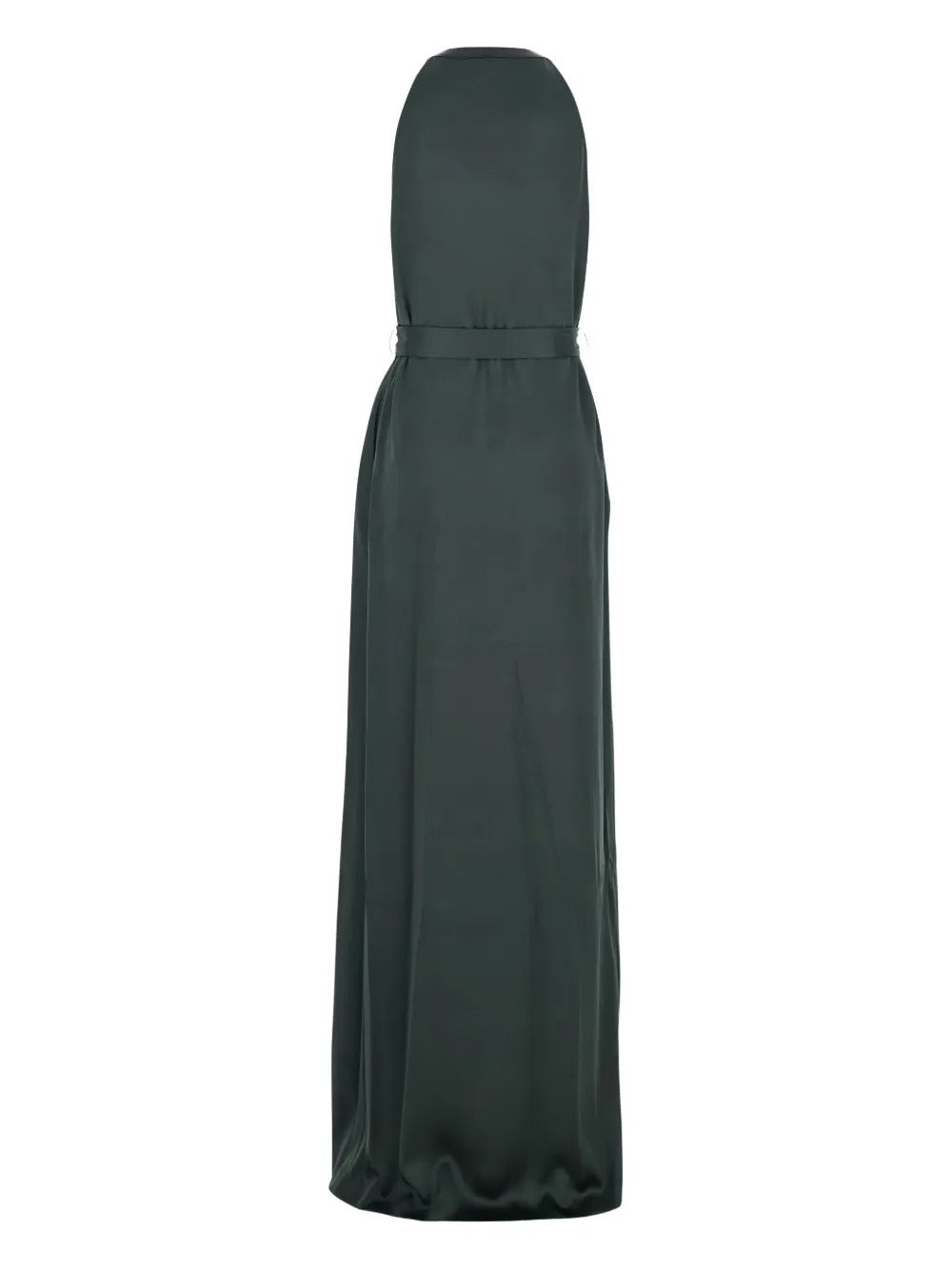 Belted Halterneck Maxi Dress