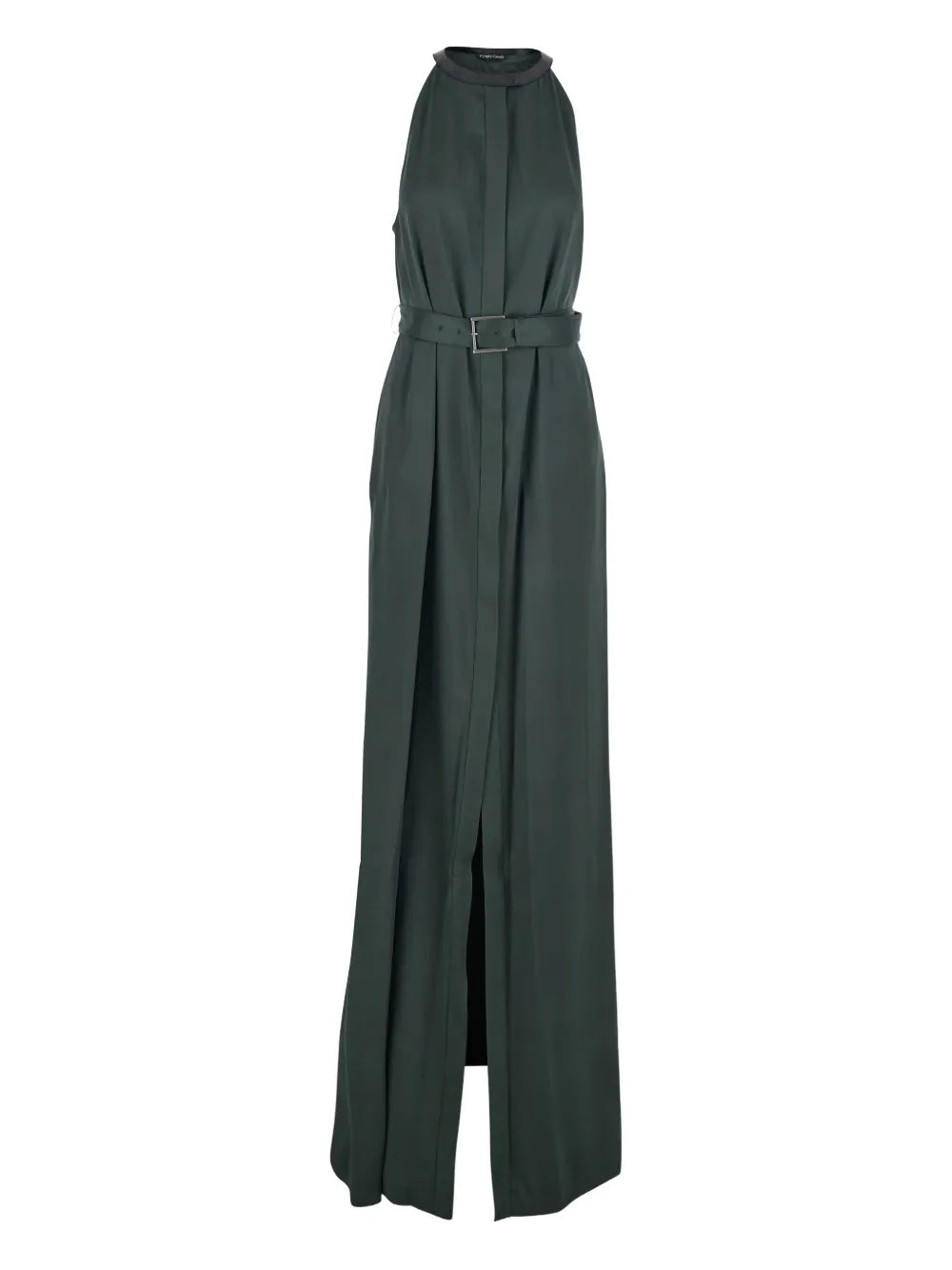 Belted halterneck maxi dress-TOM FORD-Verso