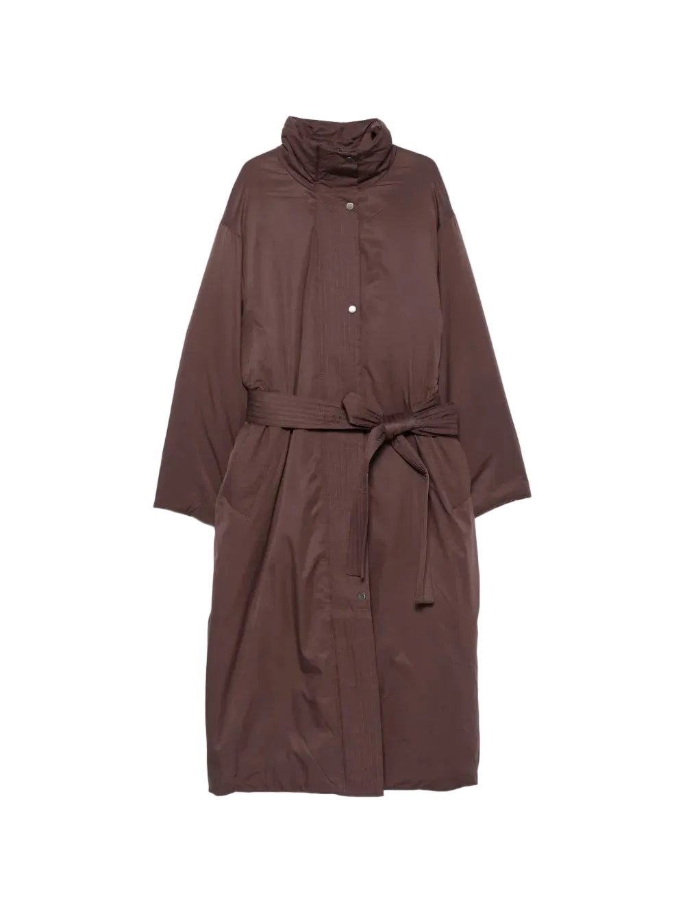 Belted high-neck coat-JOSEPH-312262-36-Verso