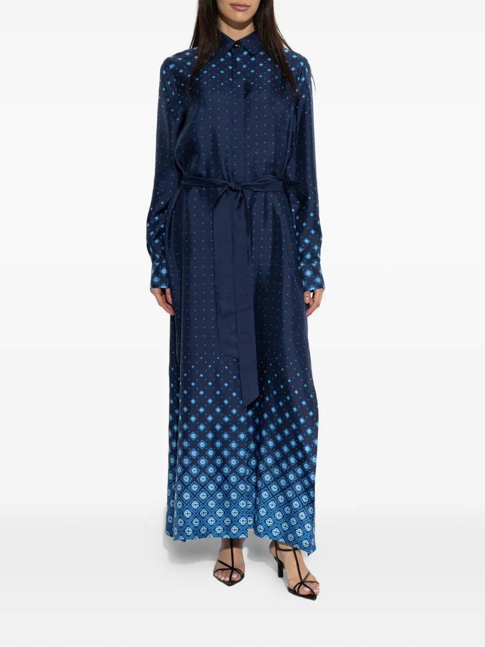 Belted patterned shirt dress-CASABLANCA-Verso