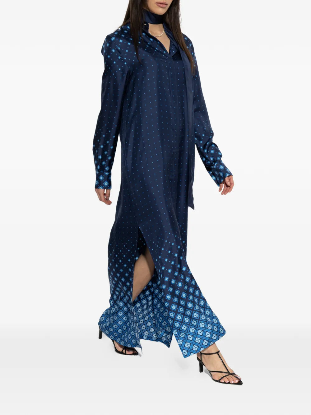 Belted patterned shirt dress-CASABLANCA-Verso