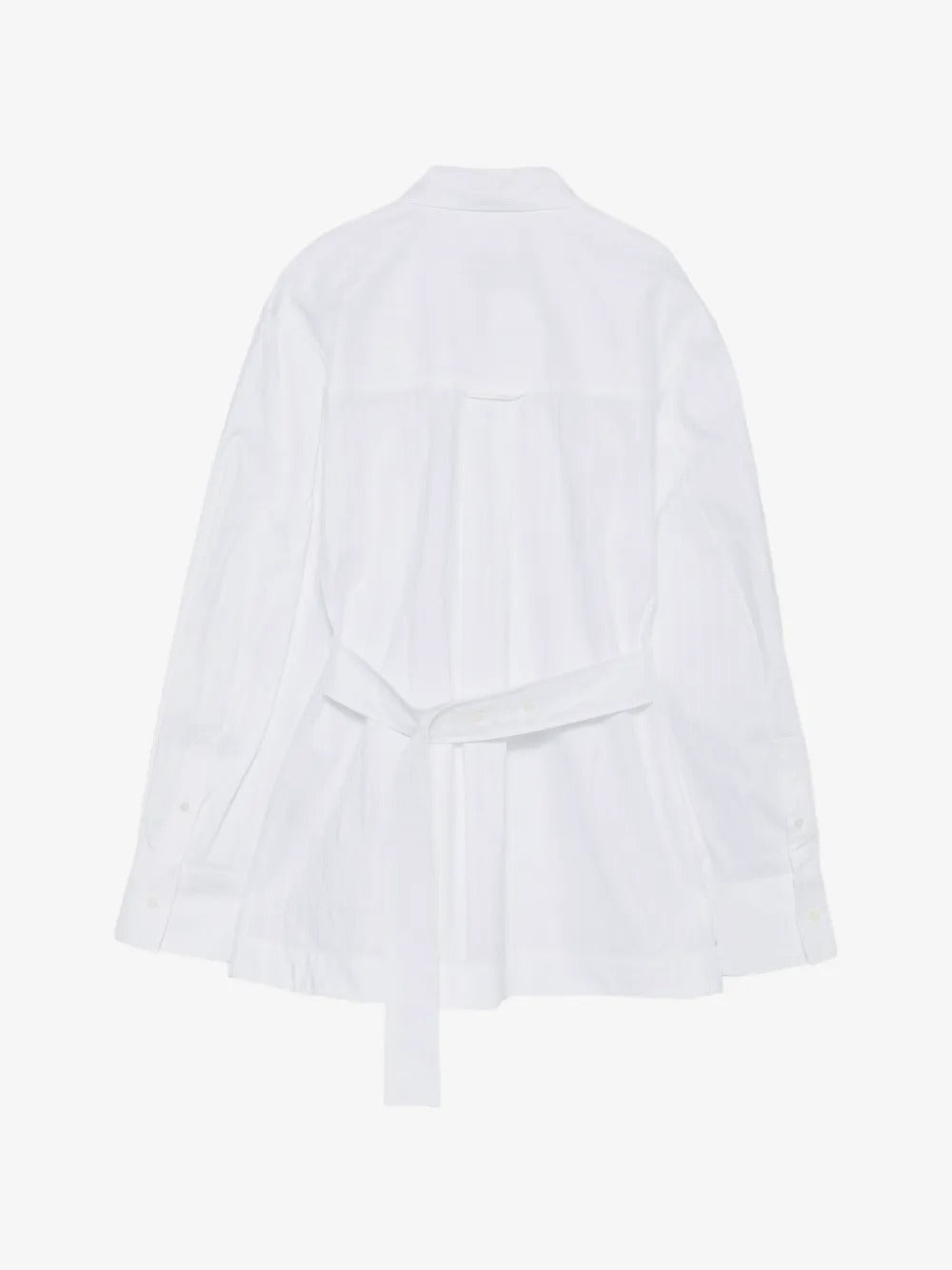 Paris belted pinstriped shirt-AMI-Verso
