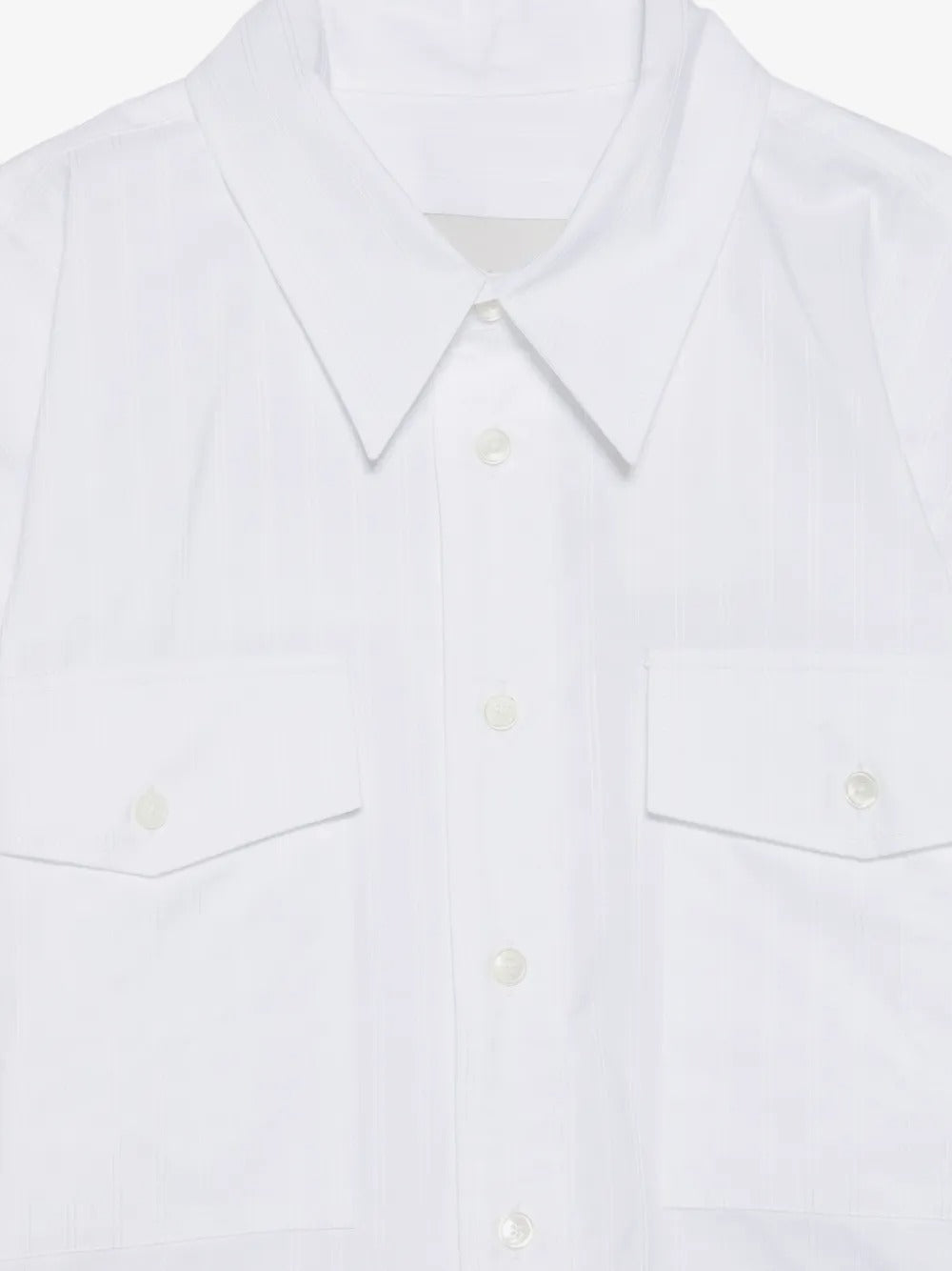 Paris belted pinstriped shirt-AMI-Verso