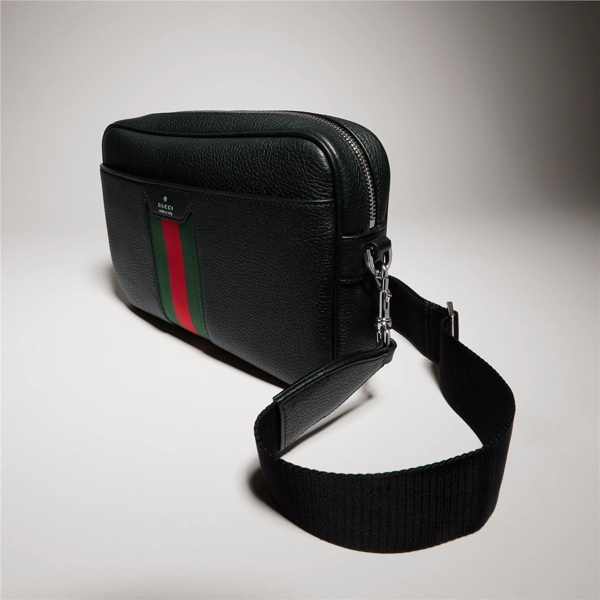 Web trademark small crossbody bag-GUCCI-Verso