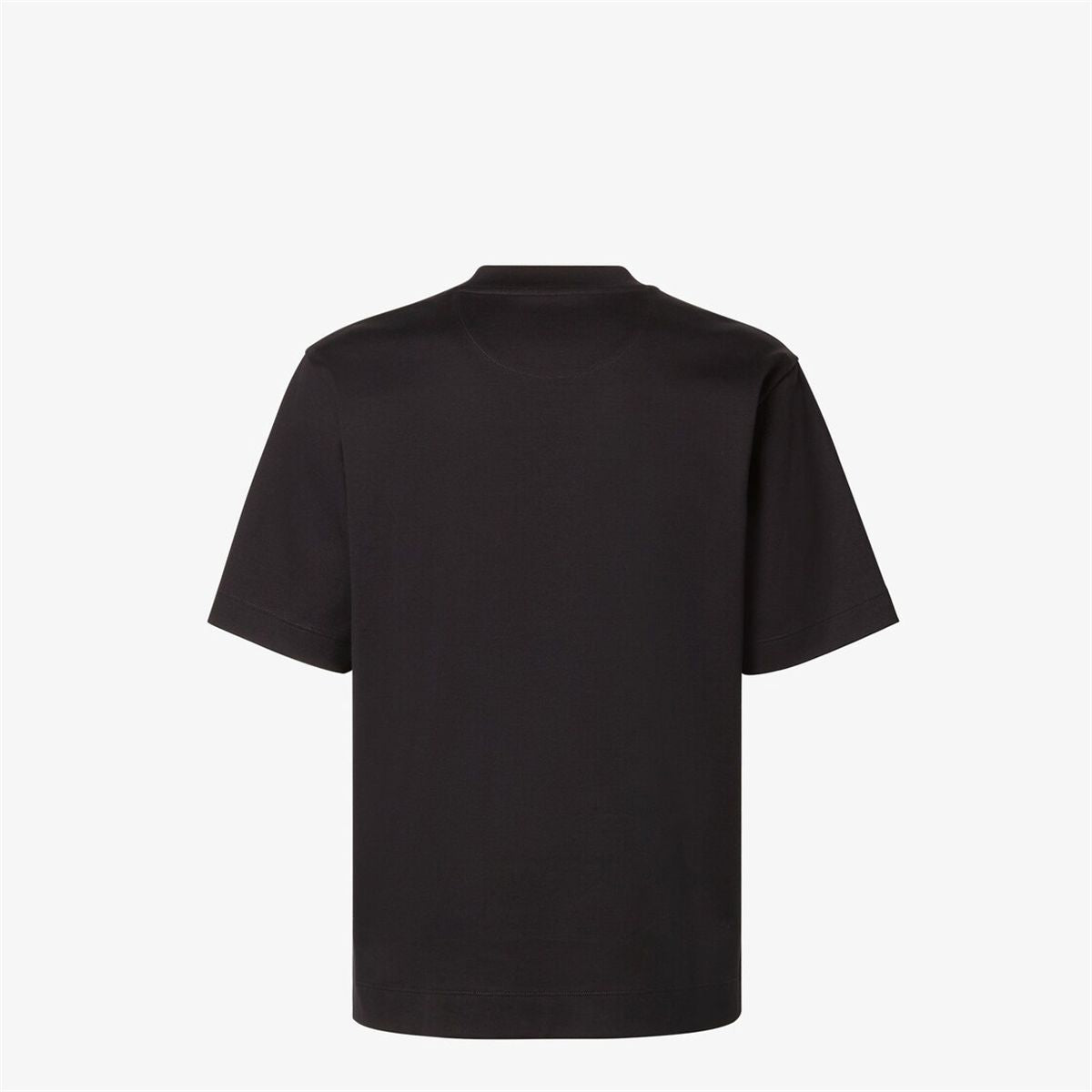Black cotton t-shirt-FENDI-Verso