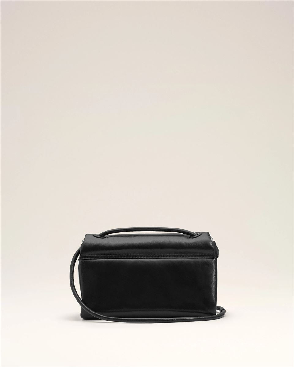 Black cowhide leather voulez-vous bag-AMI-Verso