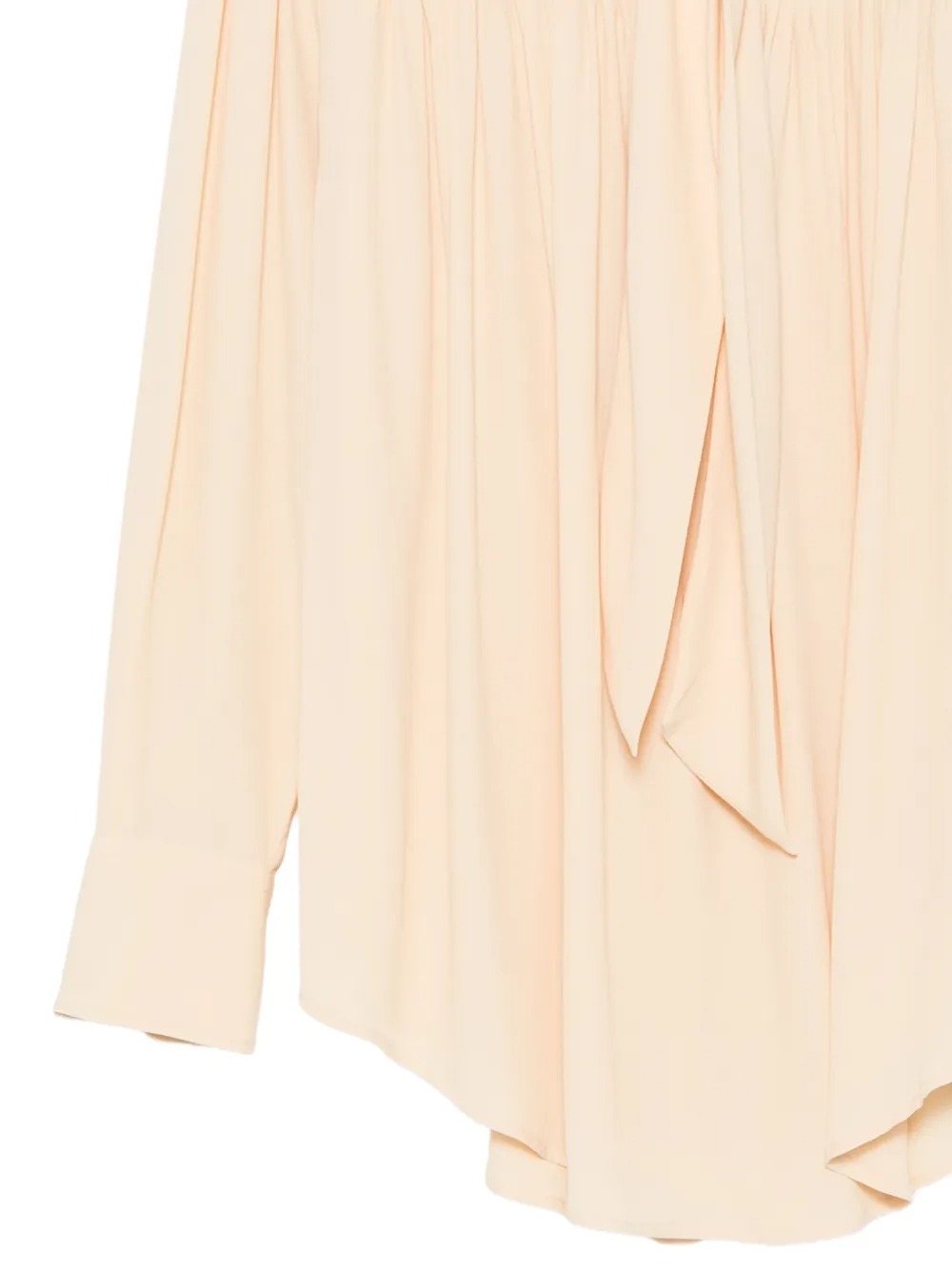Black lavalliere silk-blend blouse-AMI-Verso