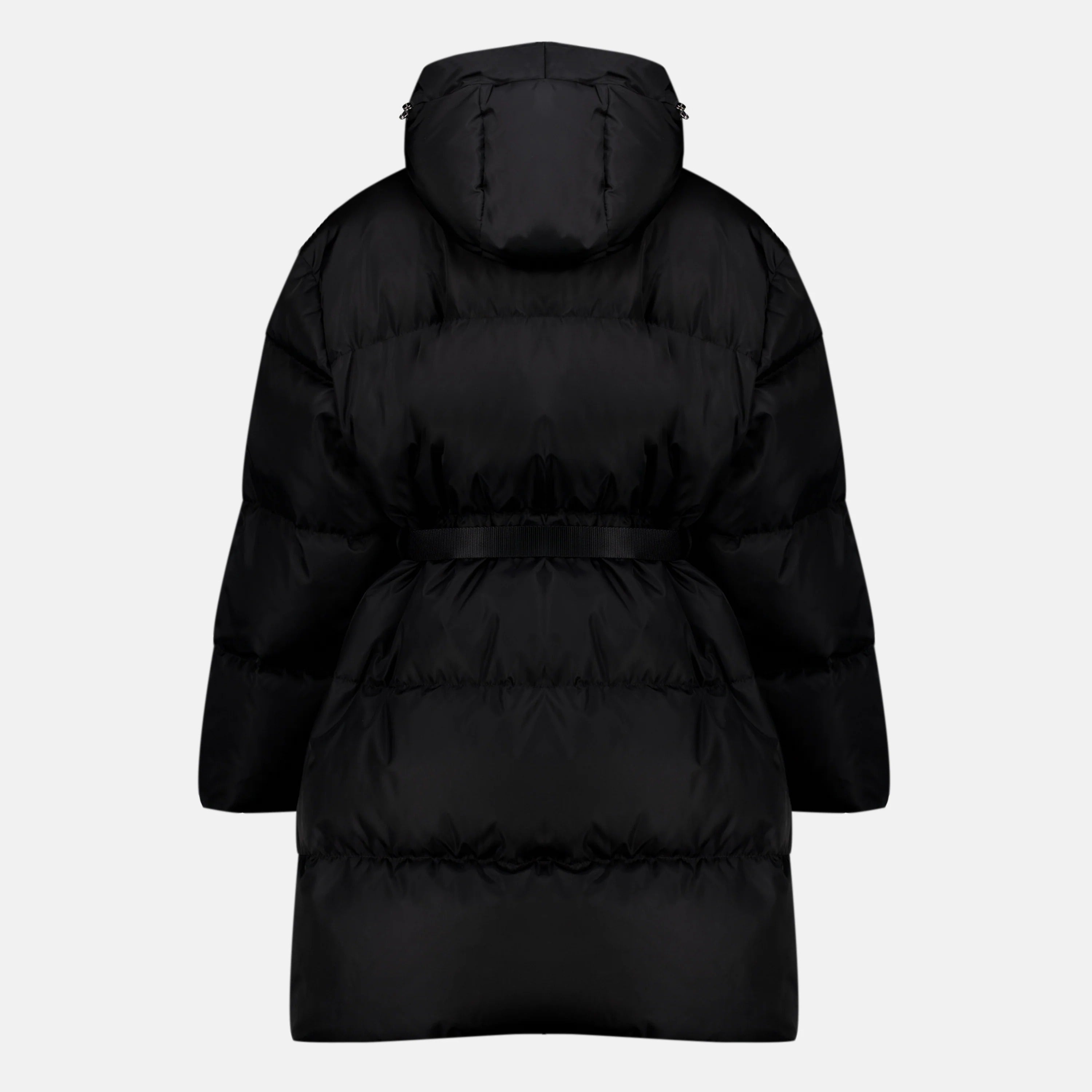 Black Re-Nylon Puffer Jacket-PRADA-Verso