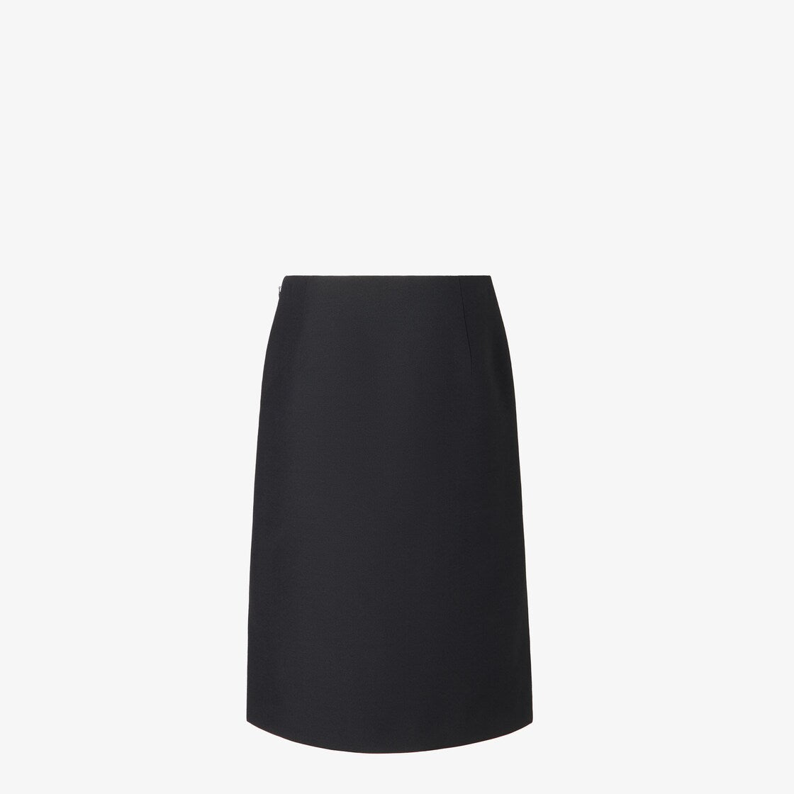 Black silk and wool skirt-FENDI-Verso