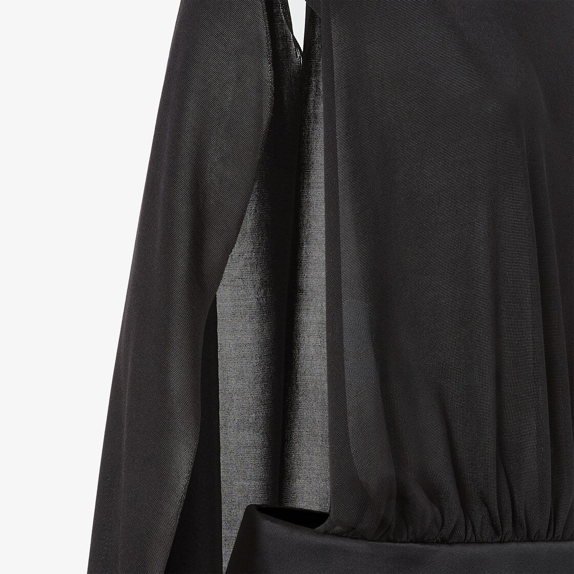 Black silk top-FENDI-Verso