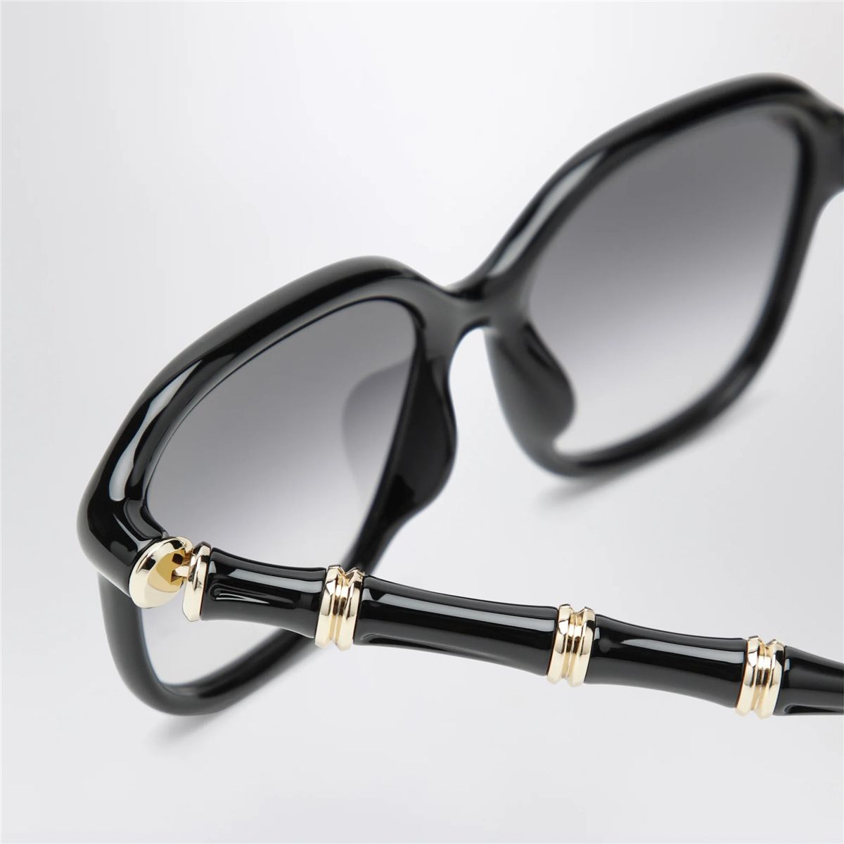 Black square sunglasses-GUCCI-Verso