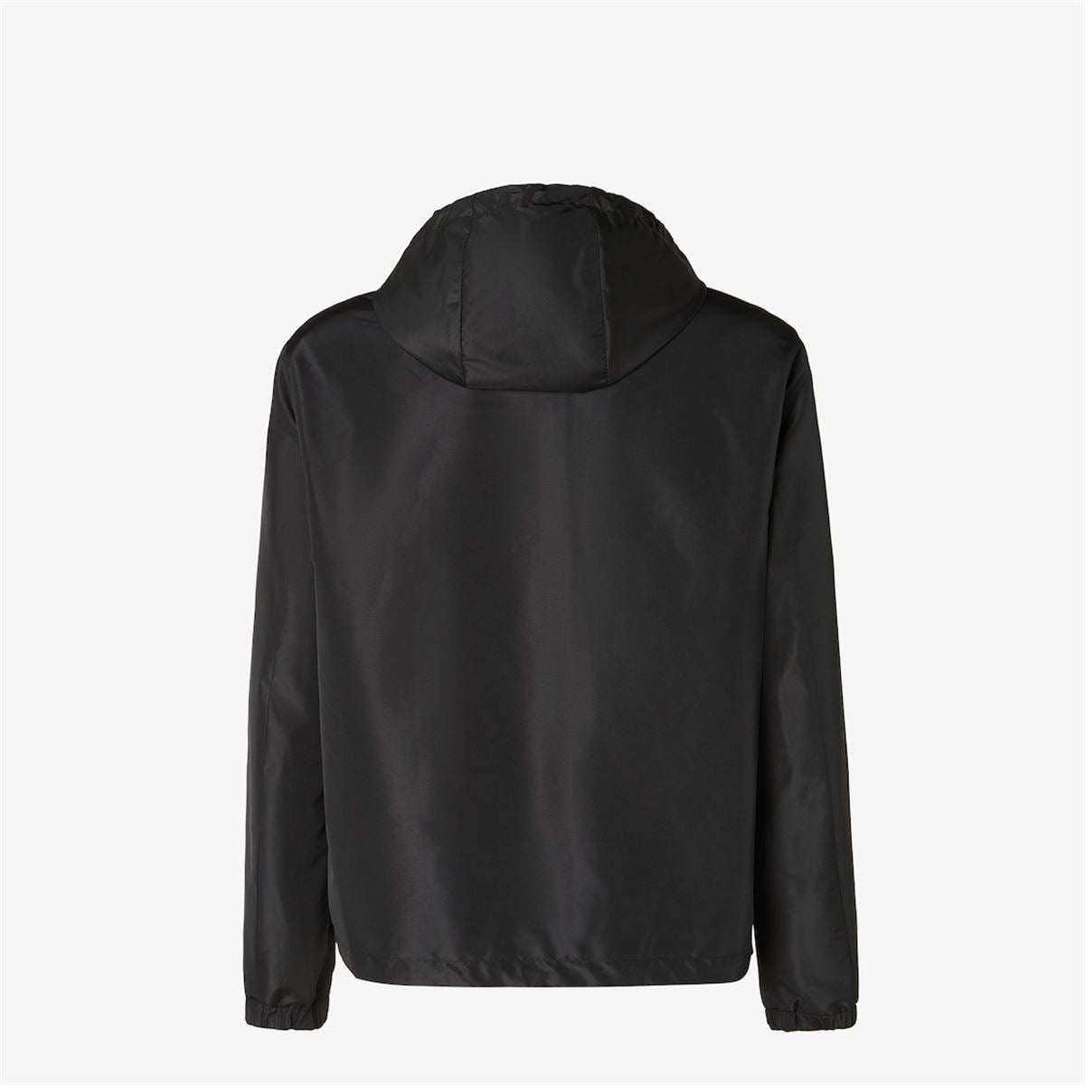 Black tech fabric blouson-FENDI-Verso