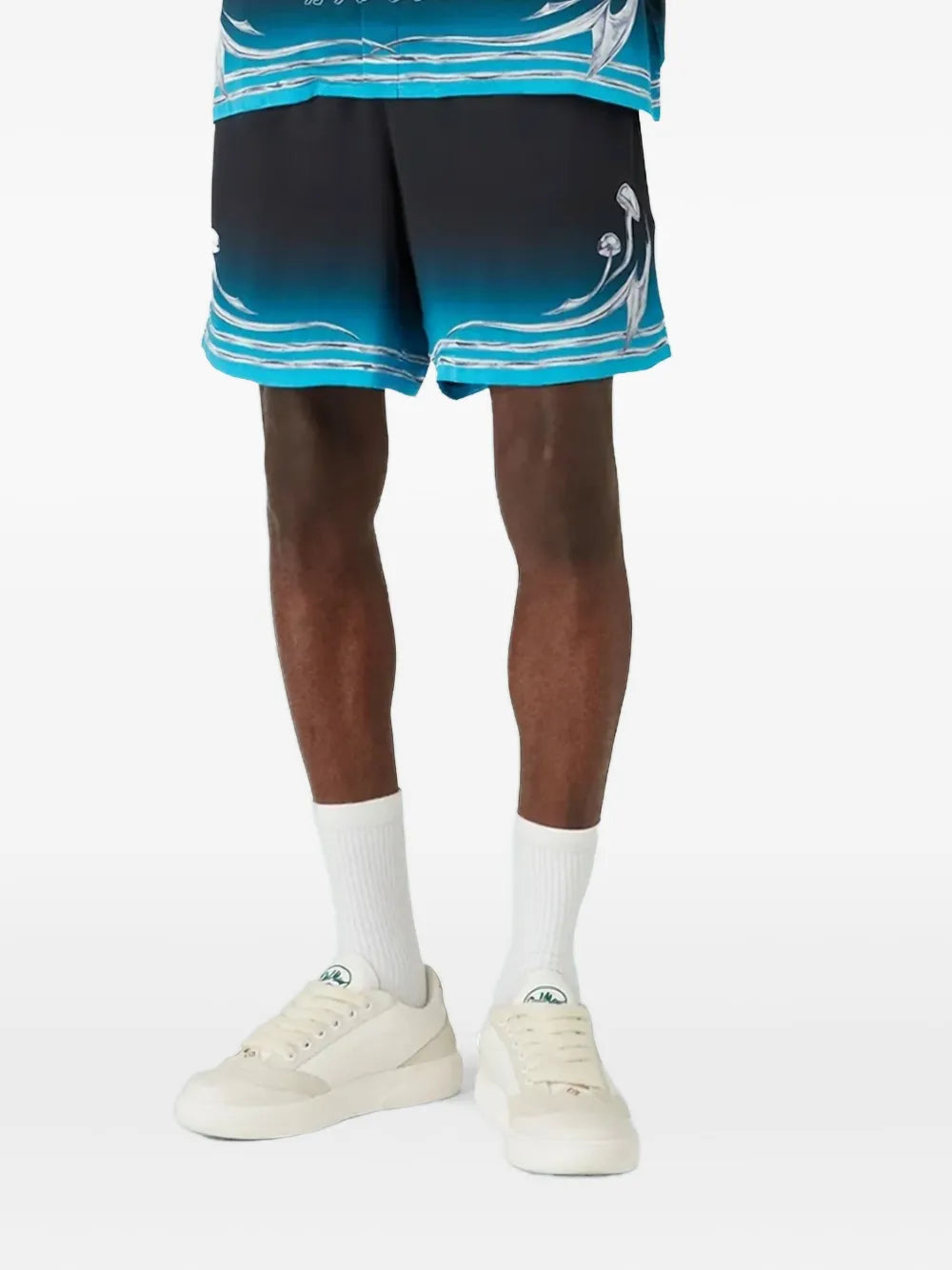 Blades mushroom-print shorts